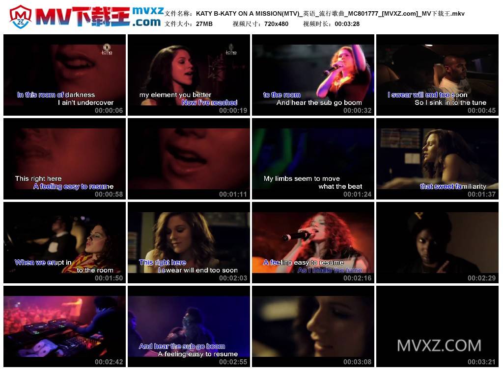 KATY B-KATY ON A MISSION(MTV)_英语_流行歌曲_MC801777